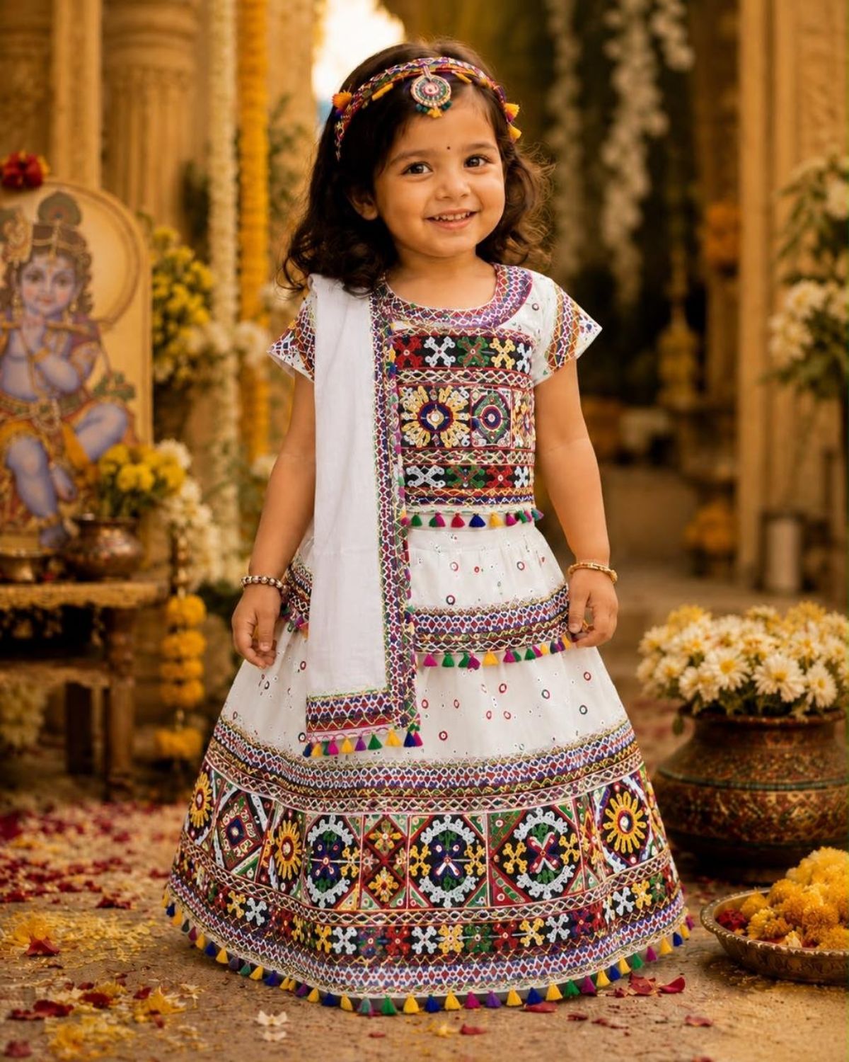 SG Fashion Kids Girls Lehenga Choli Set