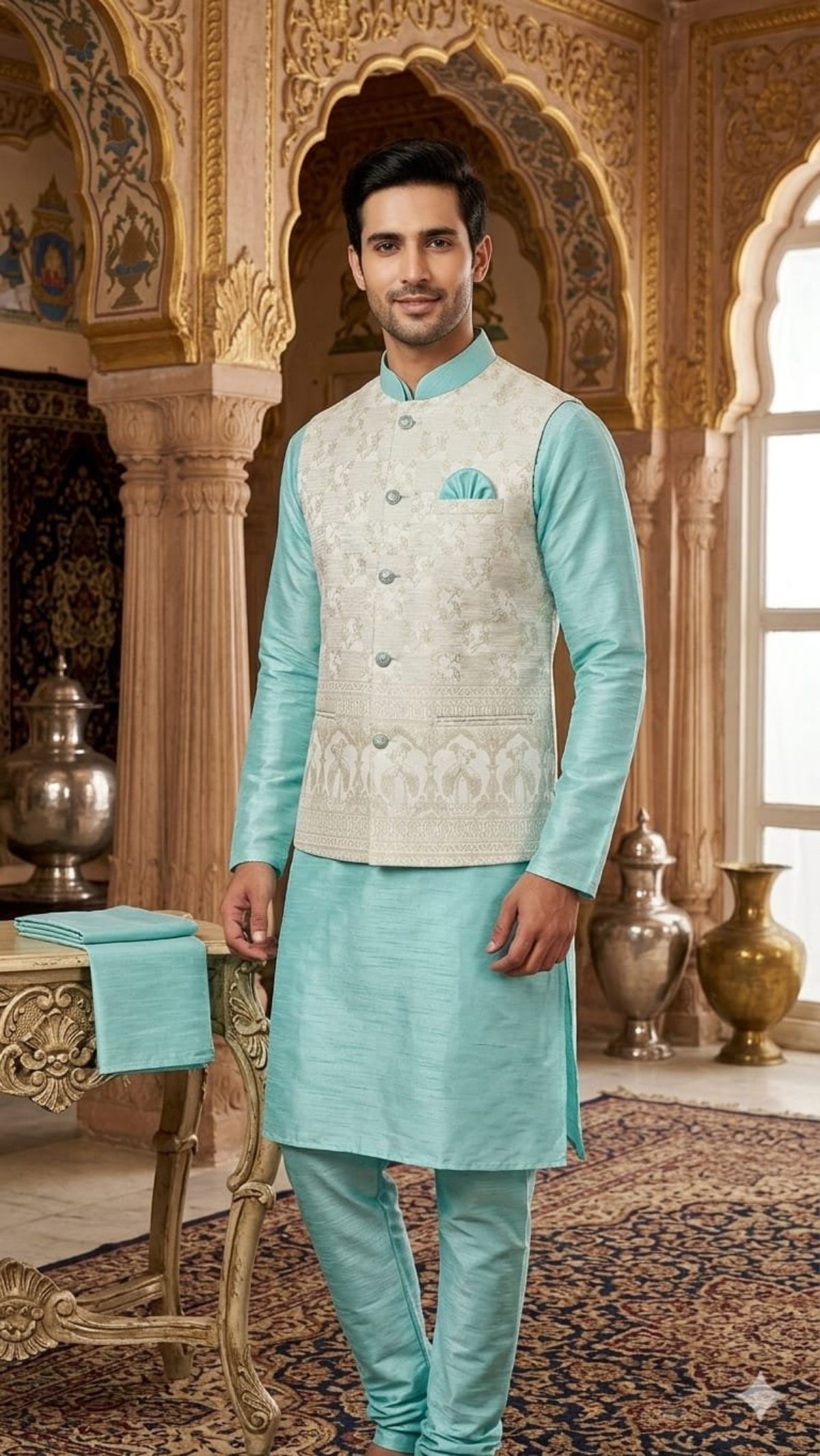 Variation Men's Kurta Pajama Set