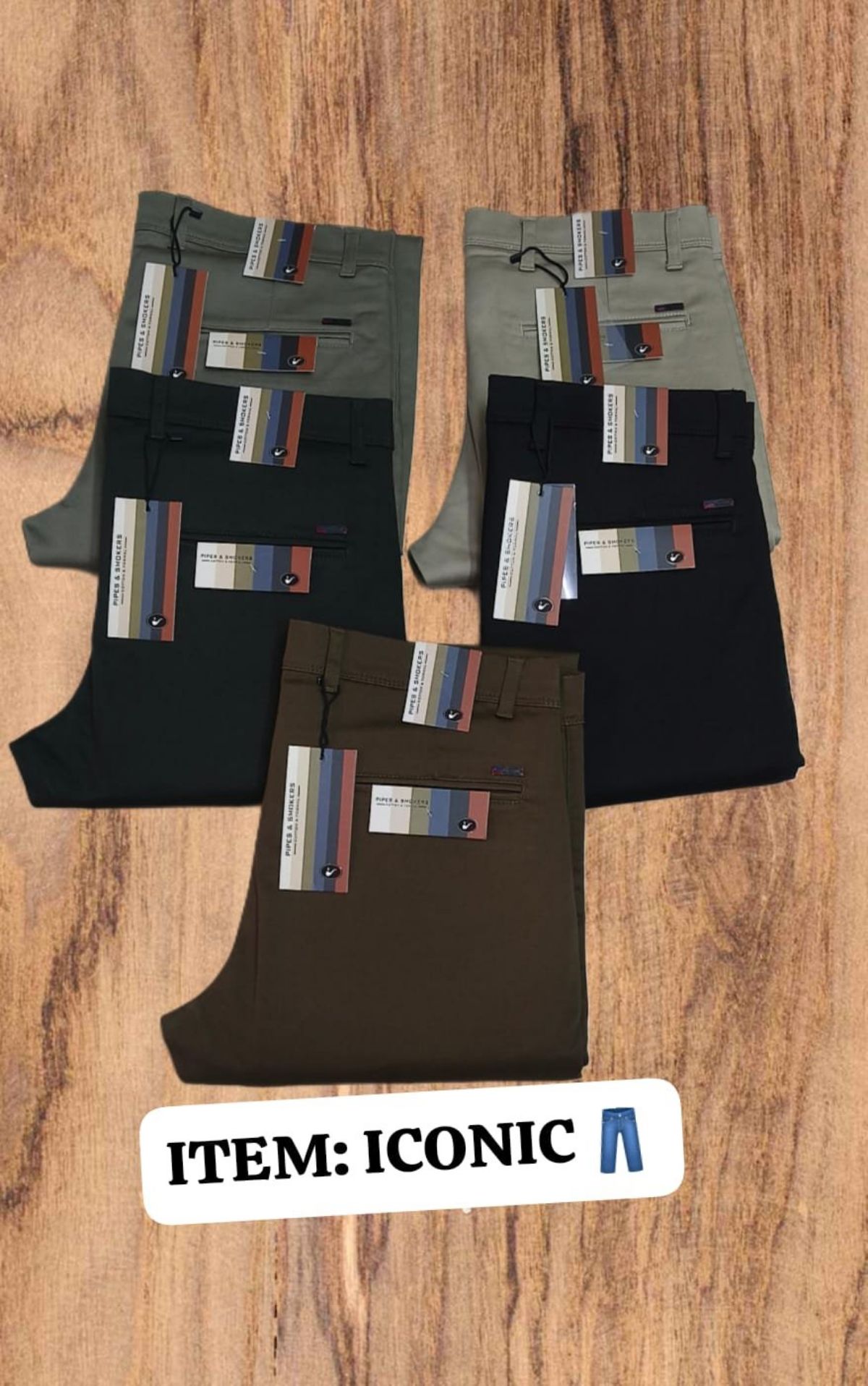 Pipe & Smokers Men's Cotton Formal Pants- Iconic