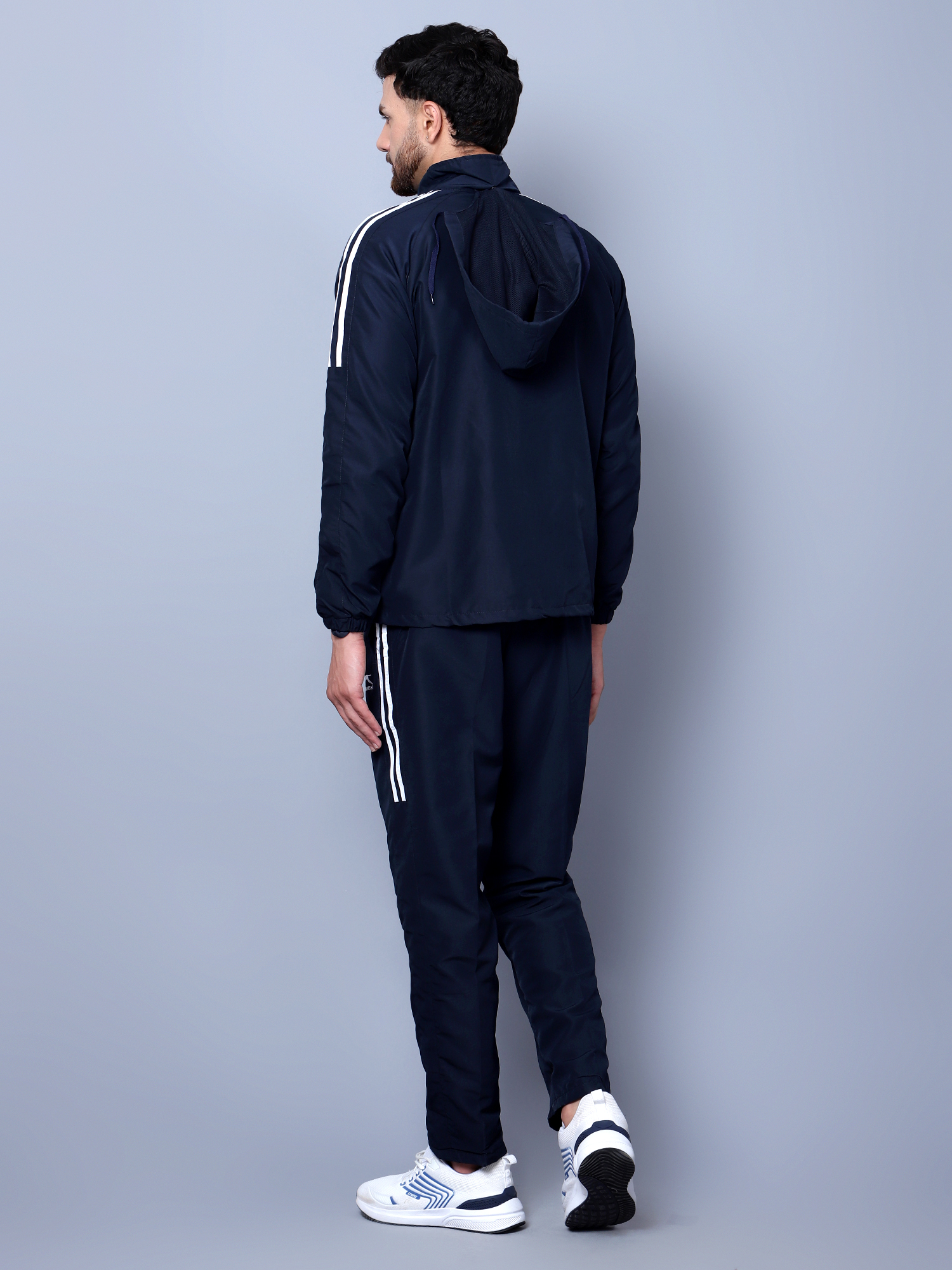 Men's Tracksuit  478A-Navy/White-L-TZ