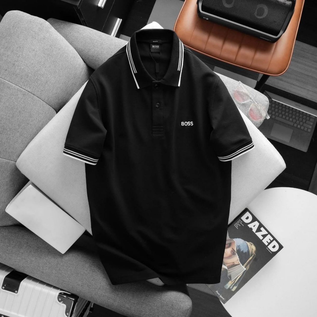 HUGO BOSS MEN'S PREMIUM POLO T SHIRTS M to 2XL