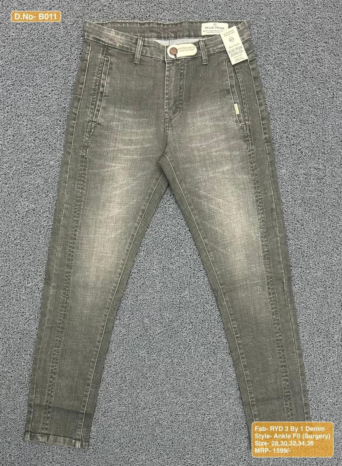 Bluepeak Men's Ankle Fit Denim - BP 011