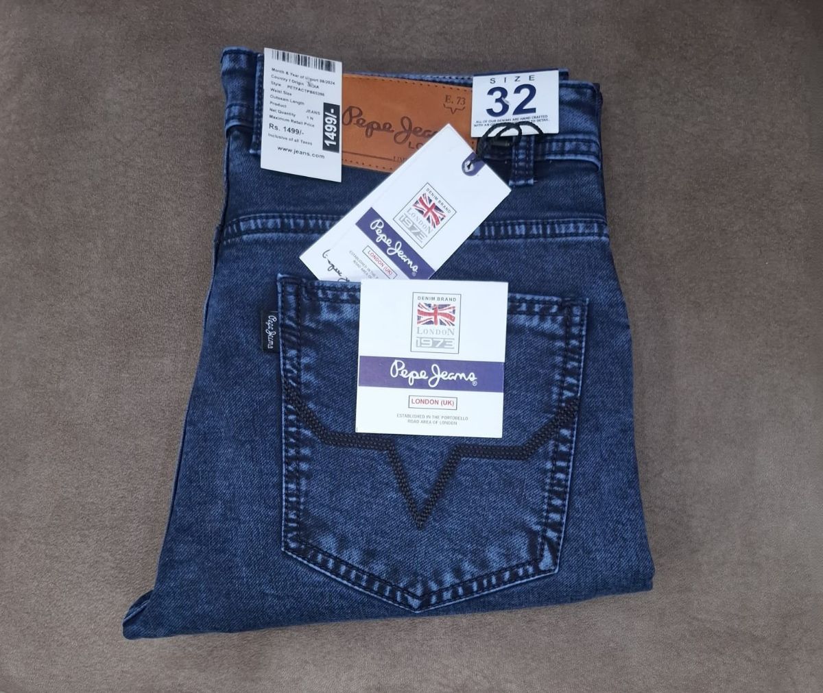 Men's Denim Jeans By Mac Hardy- Blue