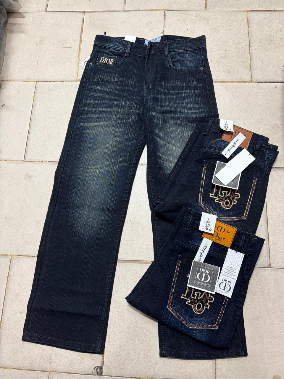 Men's OD Slub Black Jeans