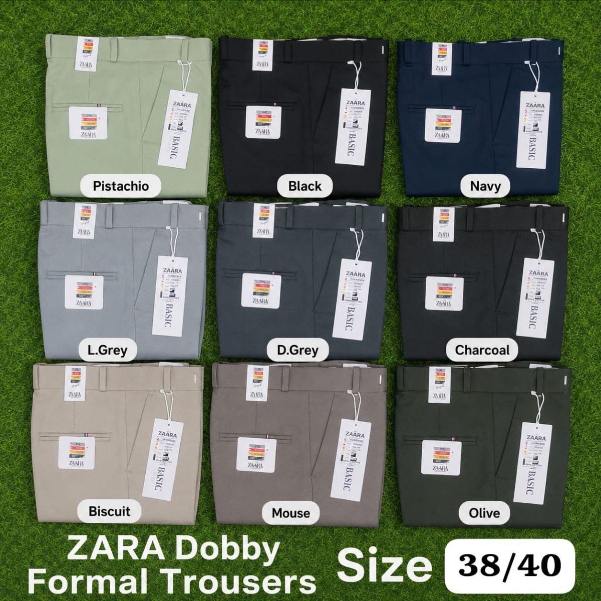 Men's Dobby Formal Trousers -Zara