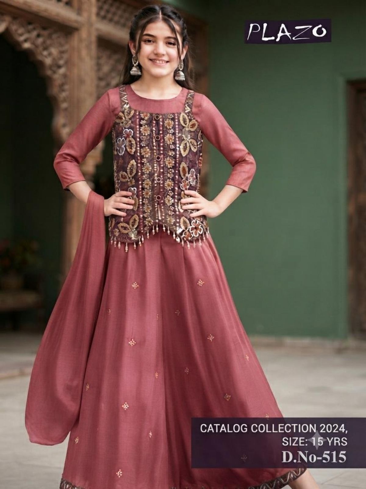 SG Fashion Girls Ethnic Wear  Set  D no- 515
