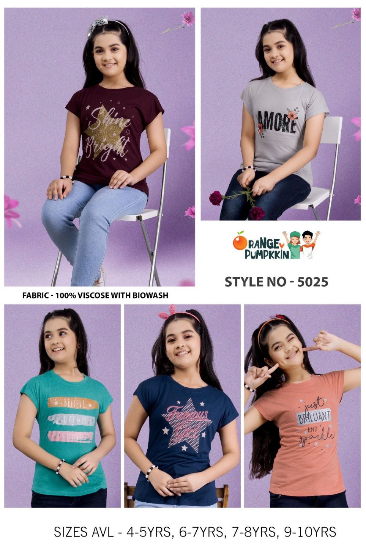 Kids Girls Tops -5025