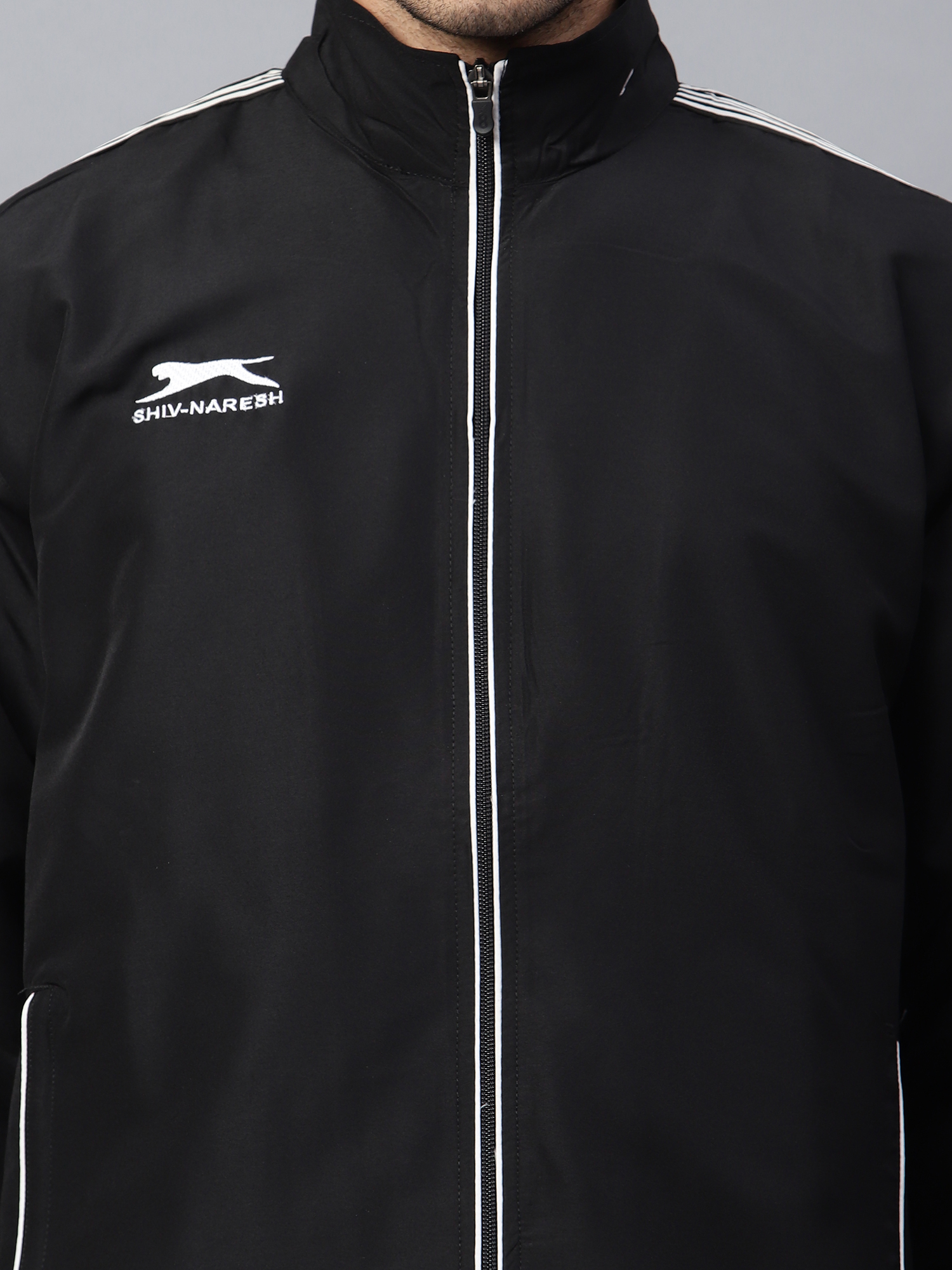 Men's Tracksuit  493A-Black/White-XXL-TZ