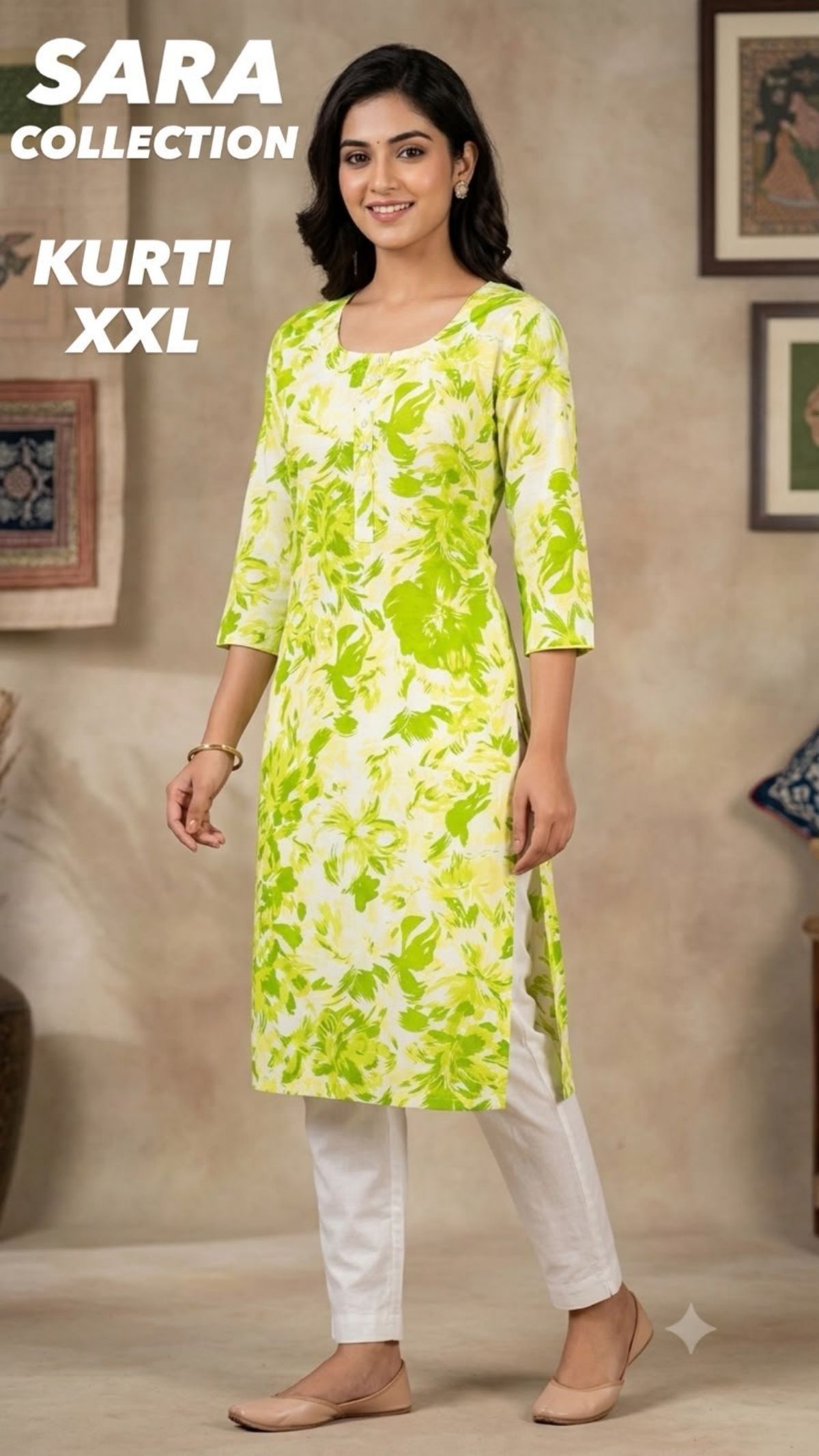 Women's Printed Cotton Kurti