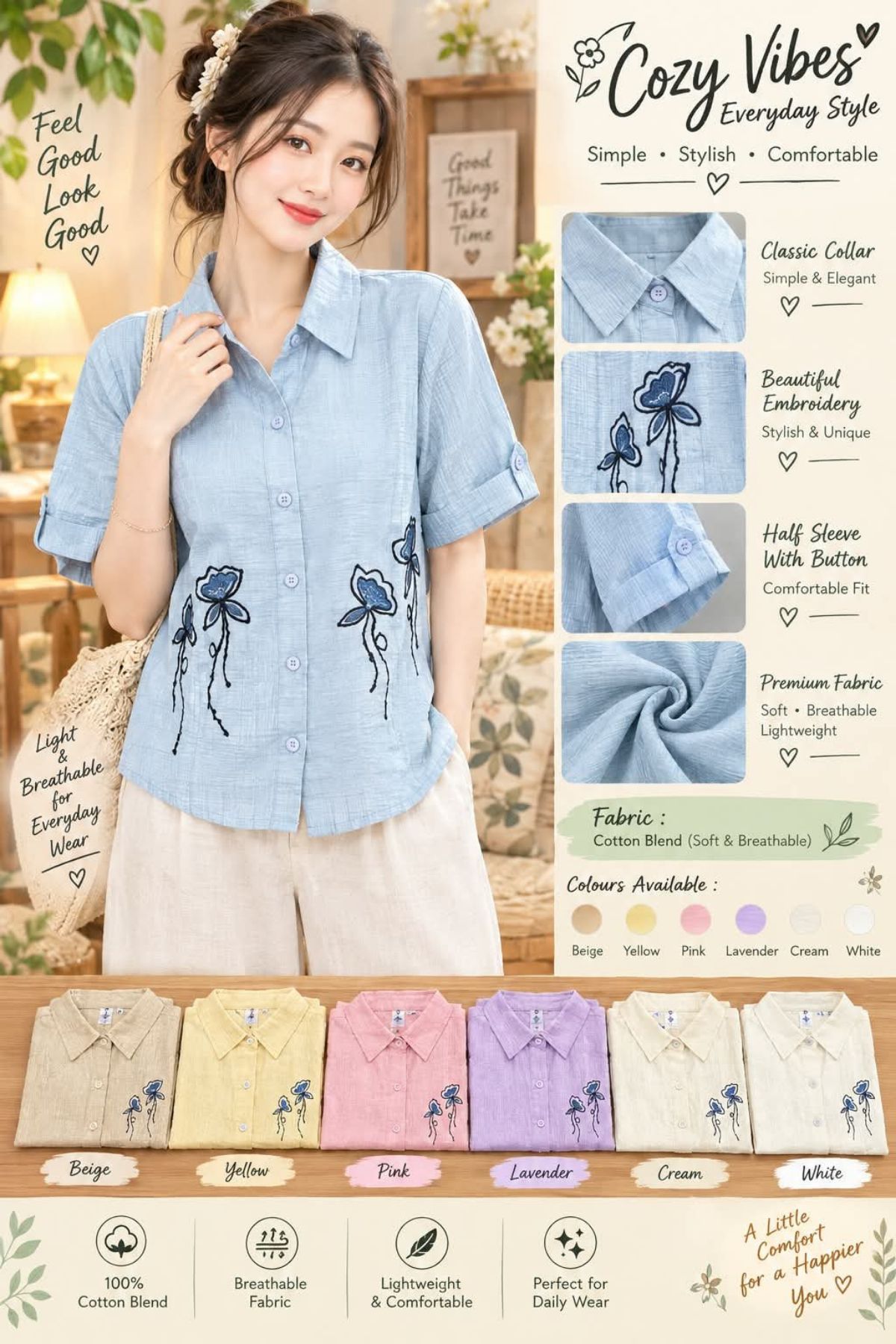 Women's Korean Top Type Shirts