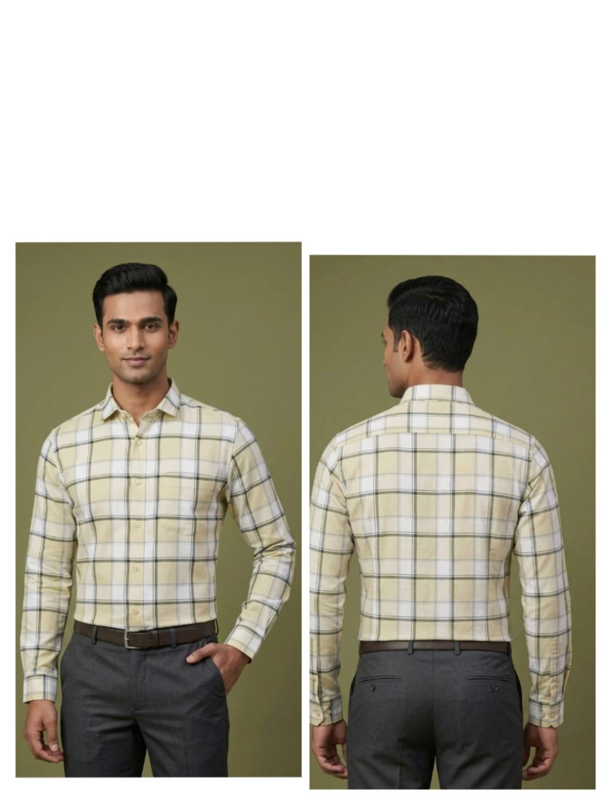 KRX Men's Shirts Cotton Checks