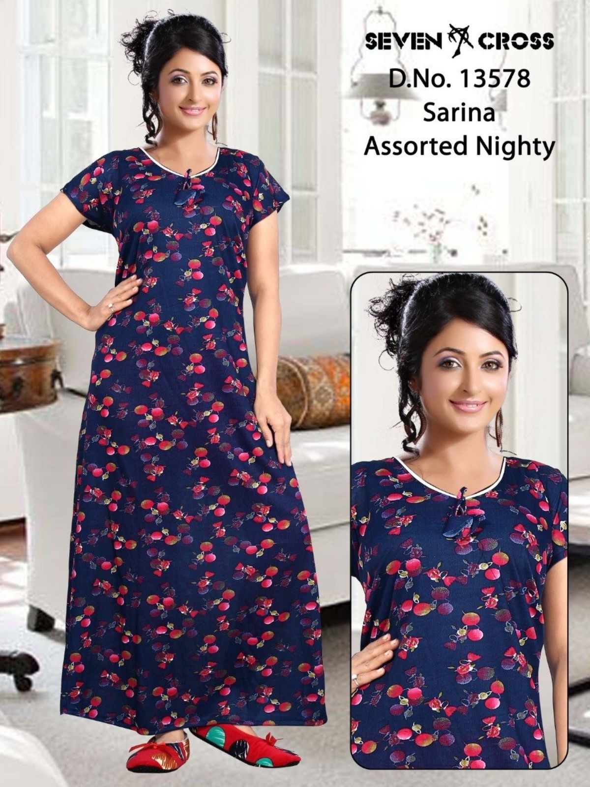 Seven Cross Women's Sarina Nighty D No- 13578 (Clone)