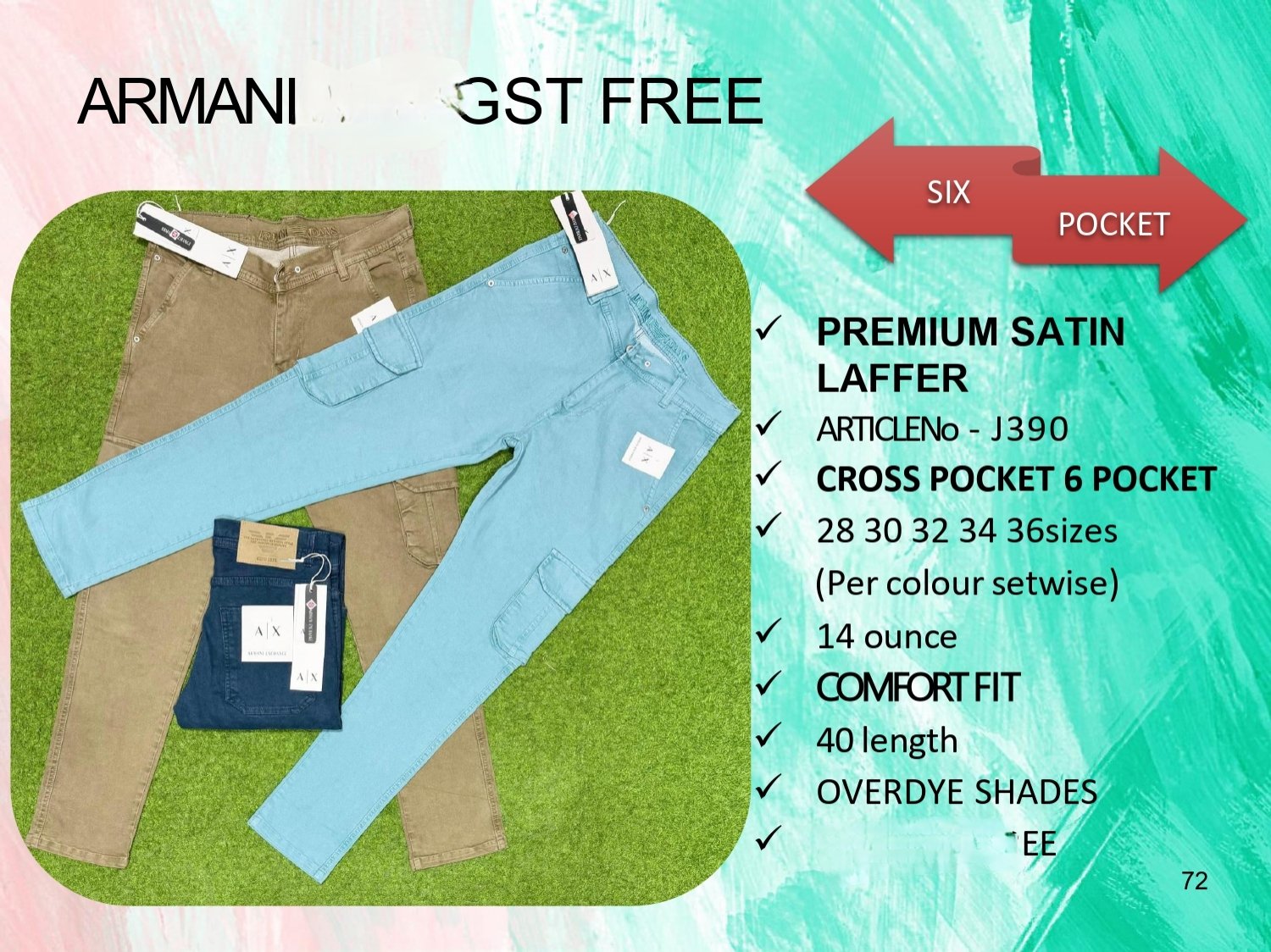 Men's Denim Jeans- ARMANI