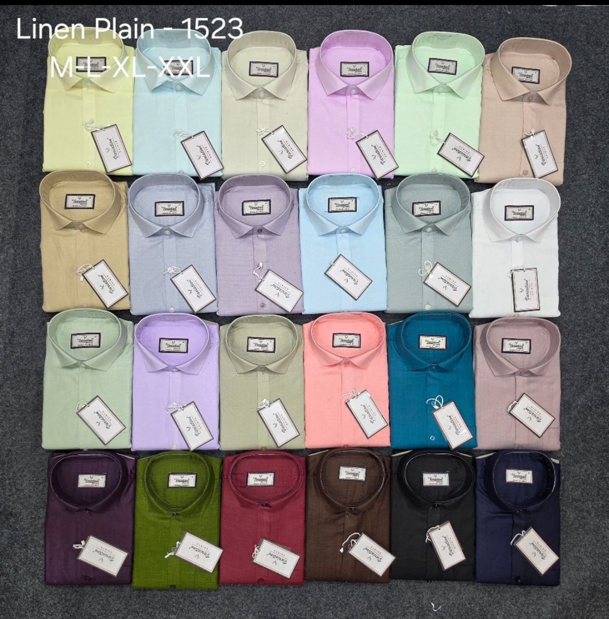 Variation Magic Linen Plain Men's Shirts-1523