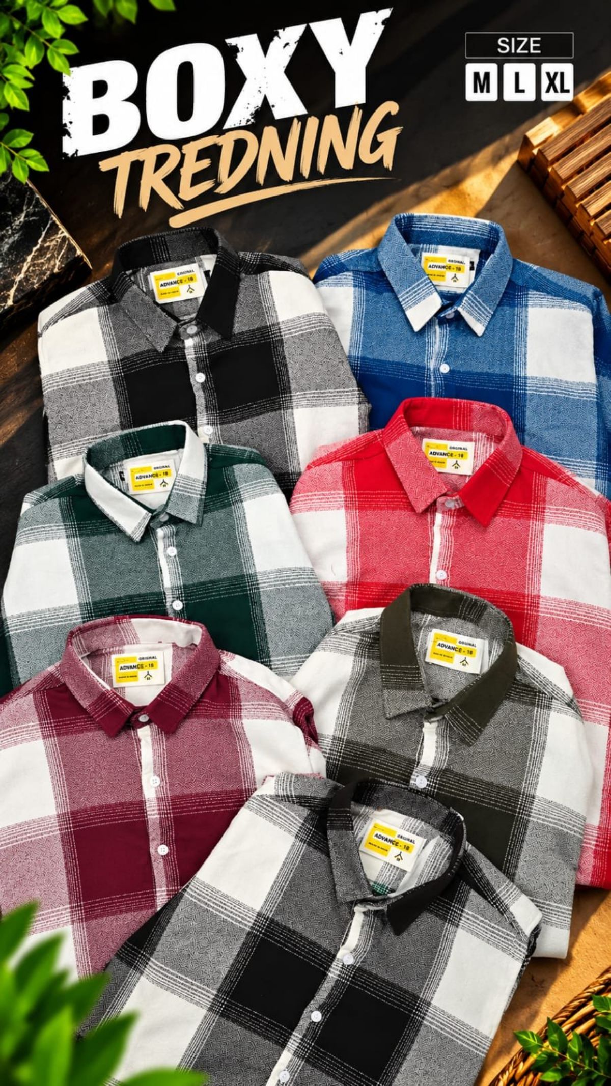 Men's Shirts Boxy Fit Checks