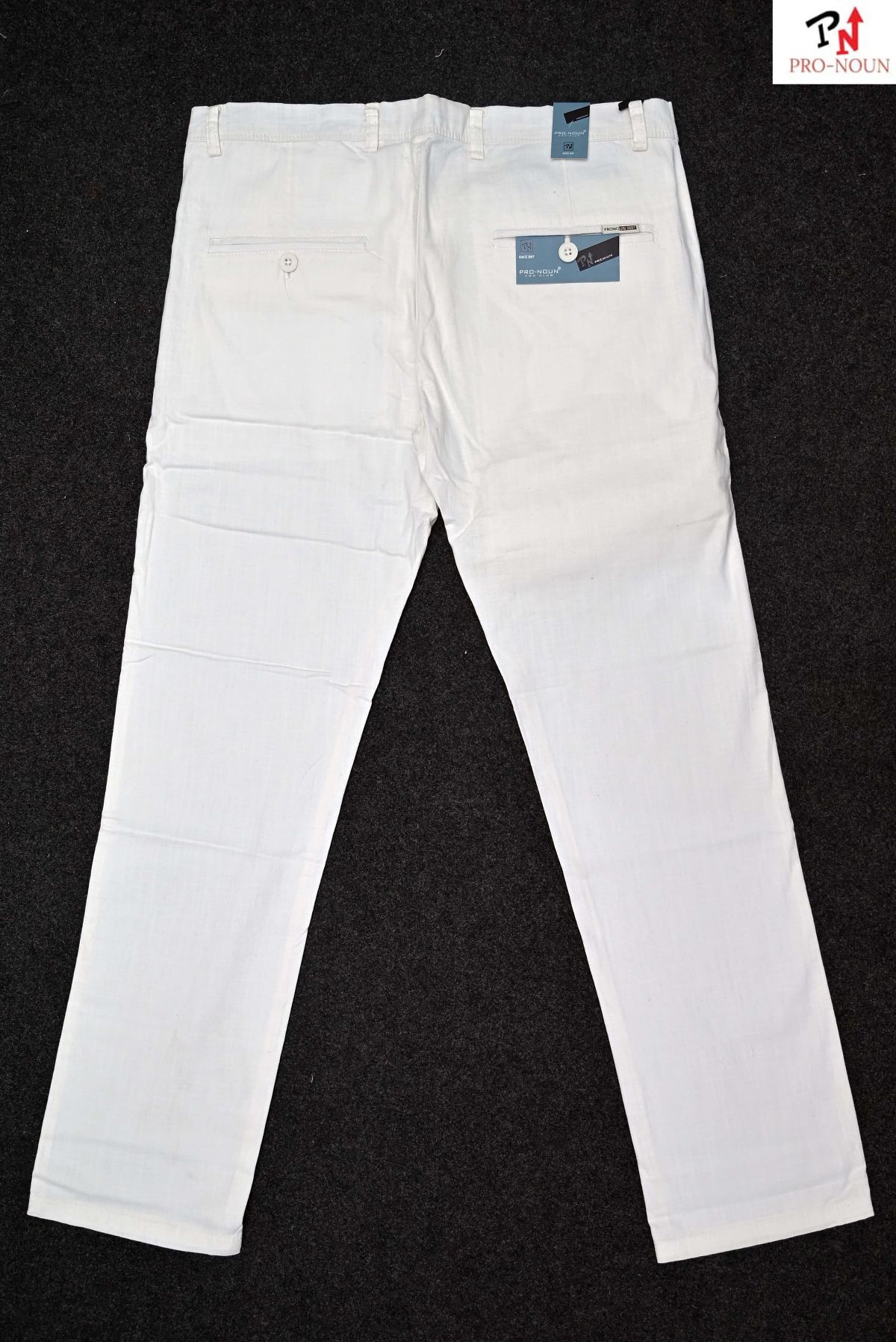 Pro-Noun Men's Stretchable Linen Casual Trousers D No-1905