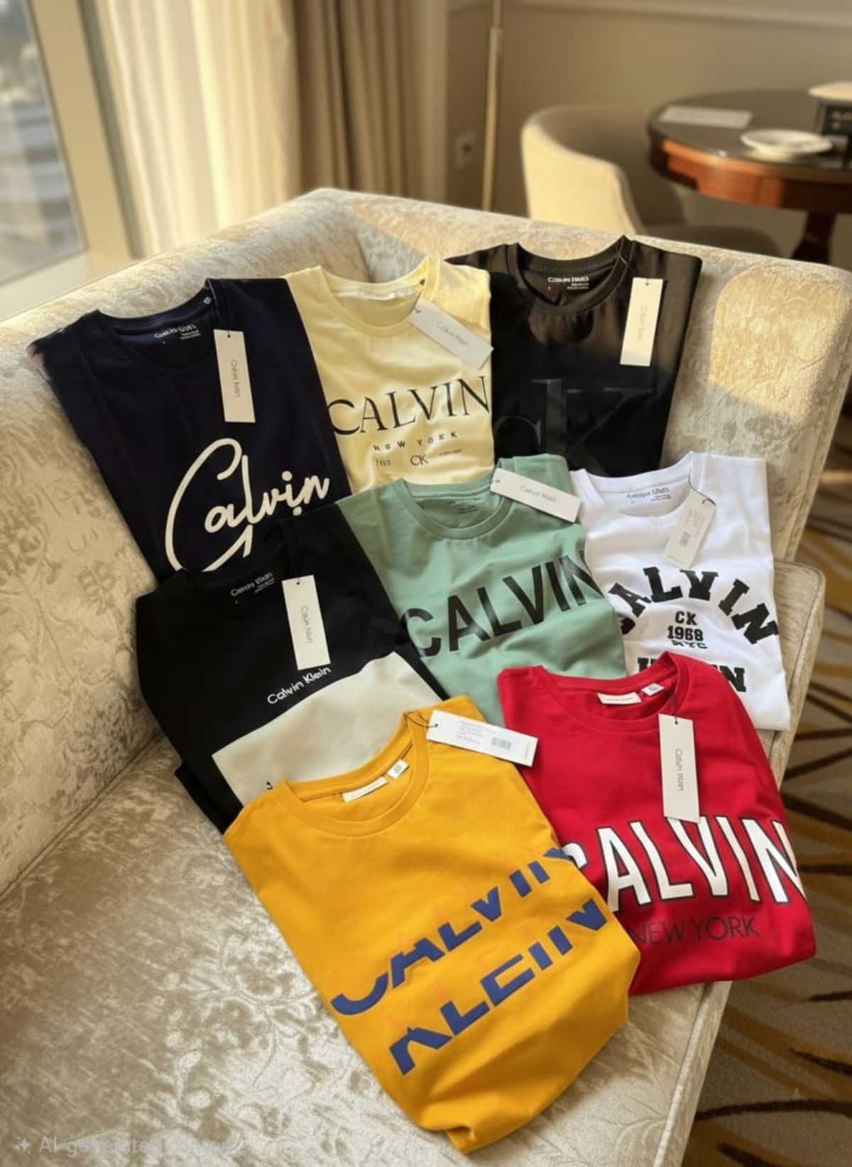 CALVIN KLEIN MENS ROUND NECK T SHIRTS M to 2XL