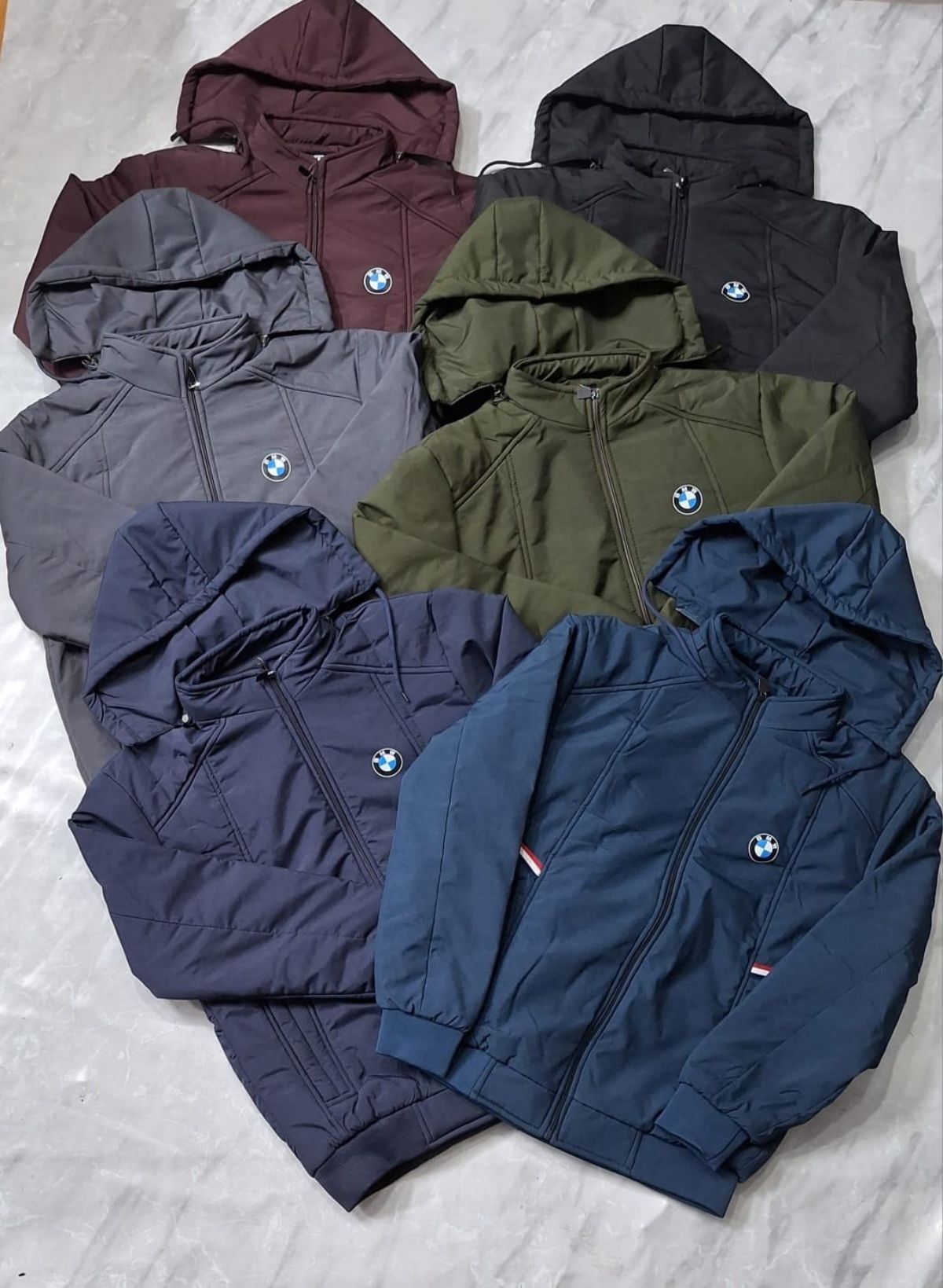 Men's Full Sleeve hooded jacket with side fur