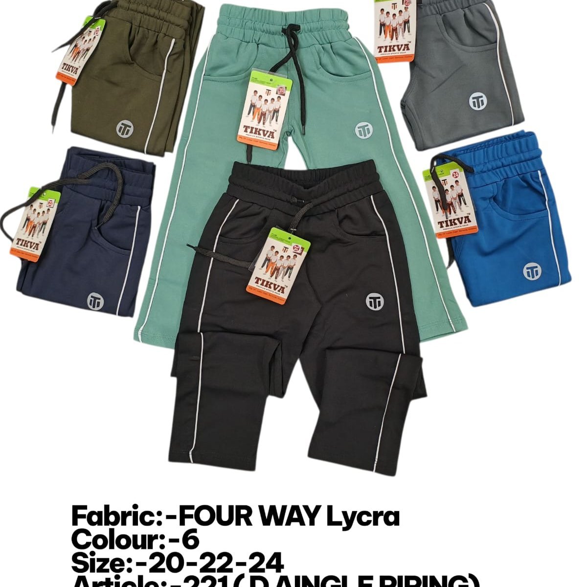 Tikva Kids Trousers Art. No-221 (D Aingle Piping)