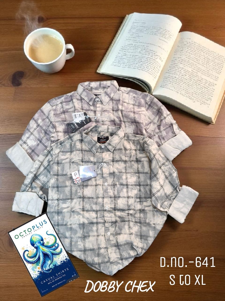 Octoplus Premium Dobby chex shirts