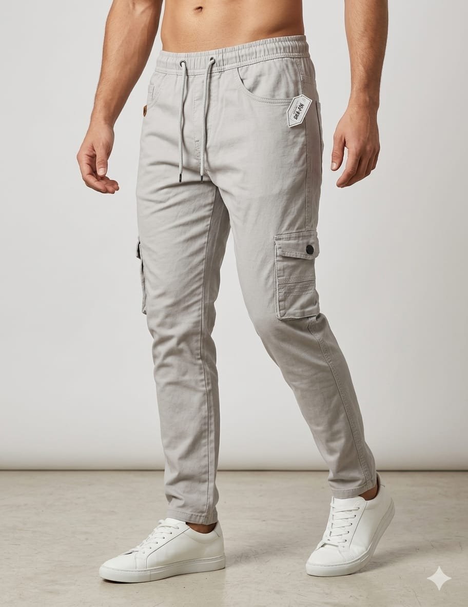Shafin Men's Size Pocket Joggers Cargo without Elastic