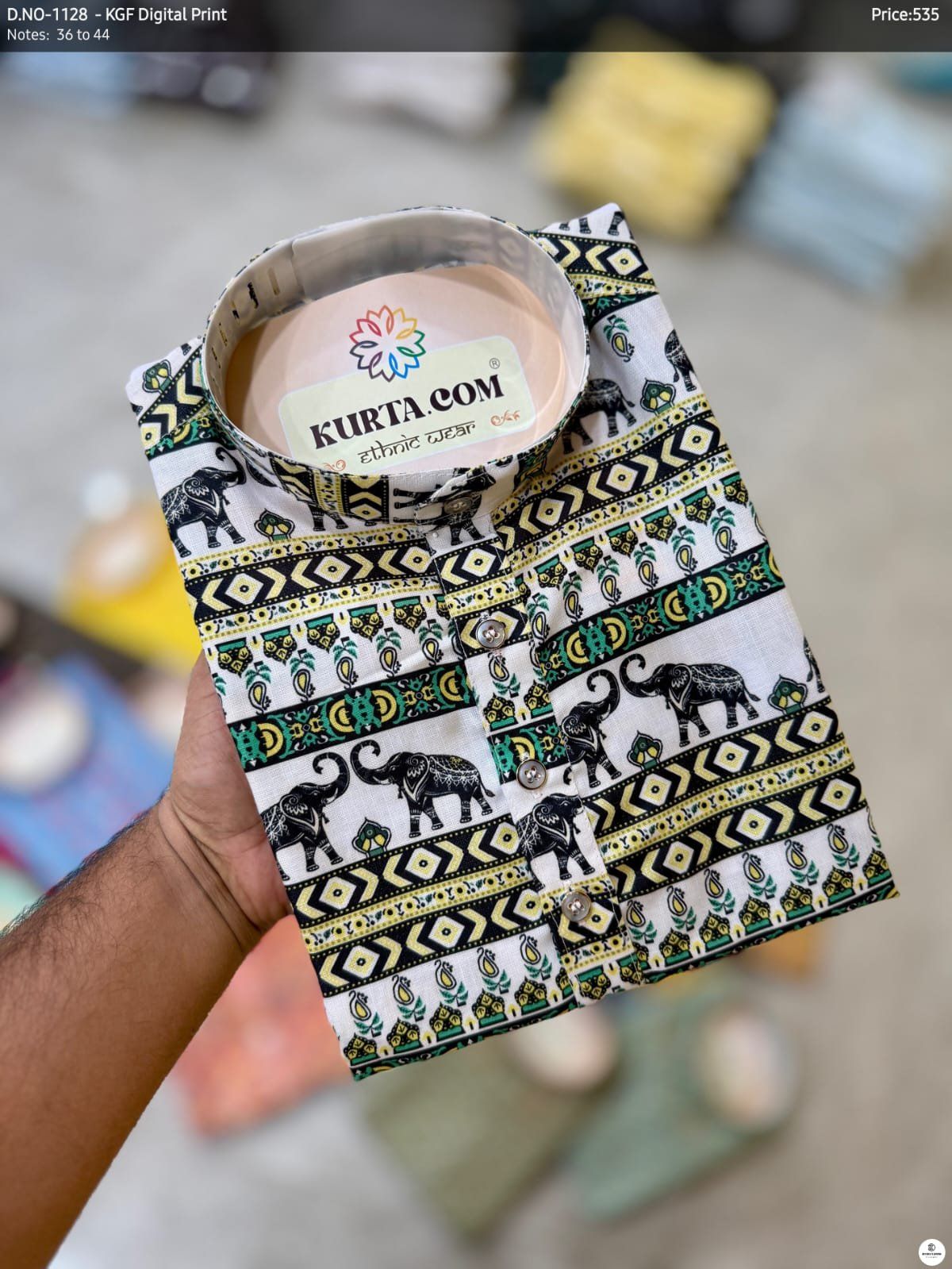 KGF Digital Print Kurta Only-1128