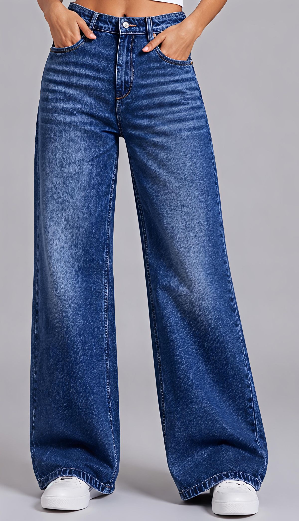 Women's Fancy Baggy Jeans - Yi70