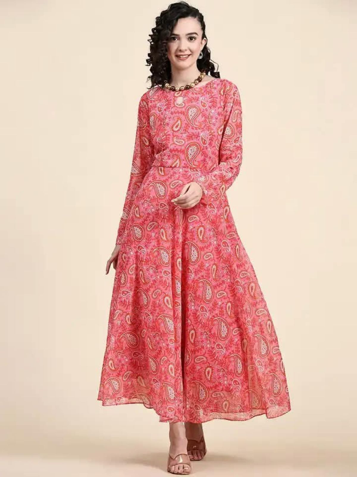 Women's Rayon Printed Gown