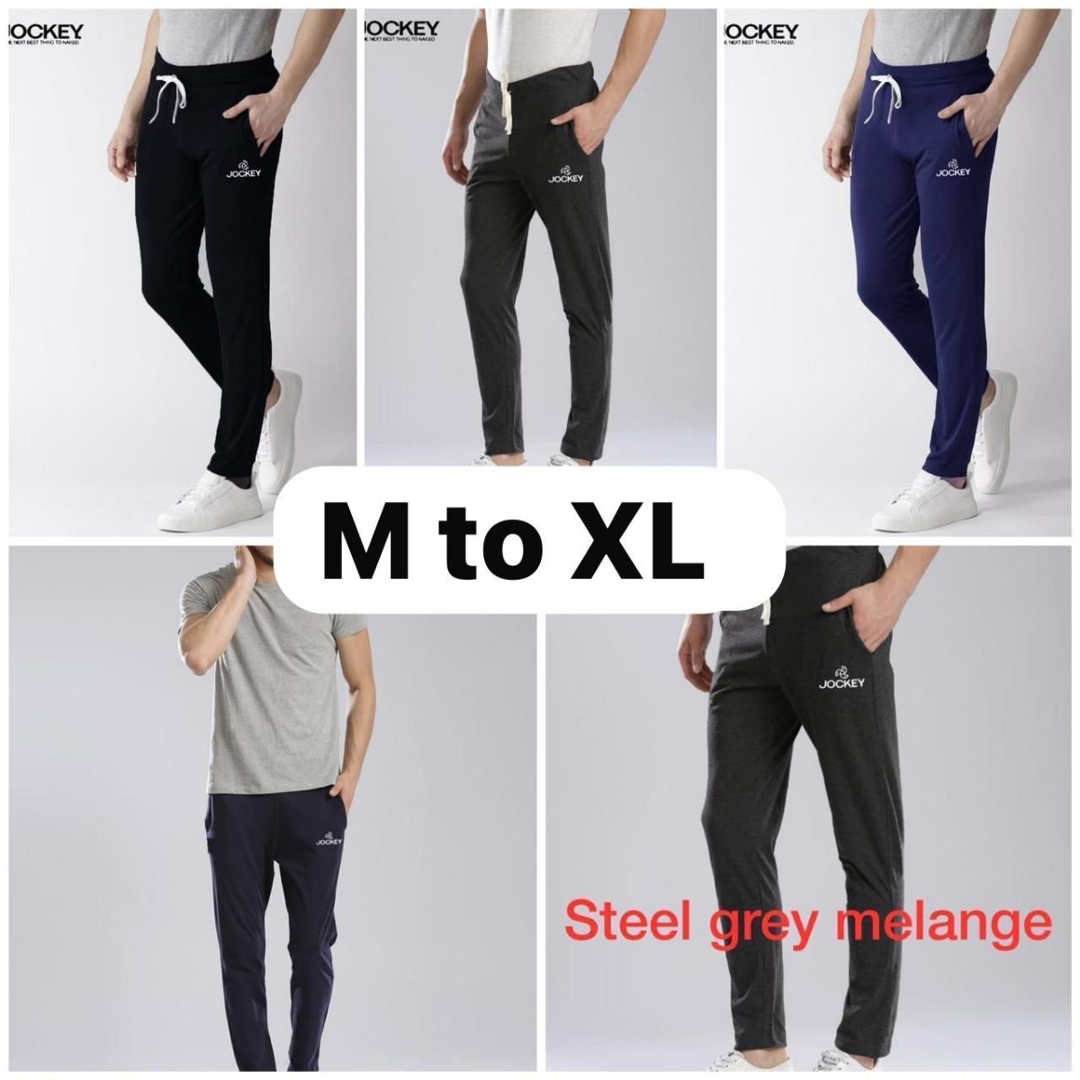 Jockey mens jogger without bottom cuff loopknit