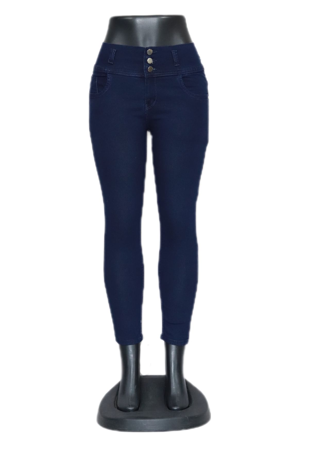 Women's 3 Button Jeans- Yi83