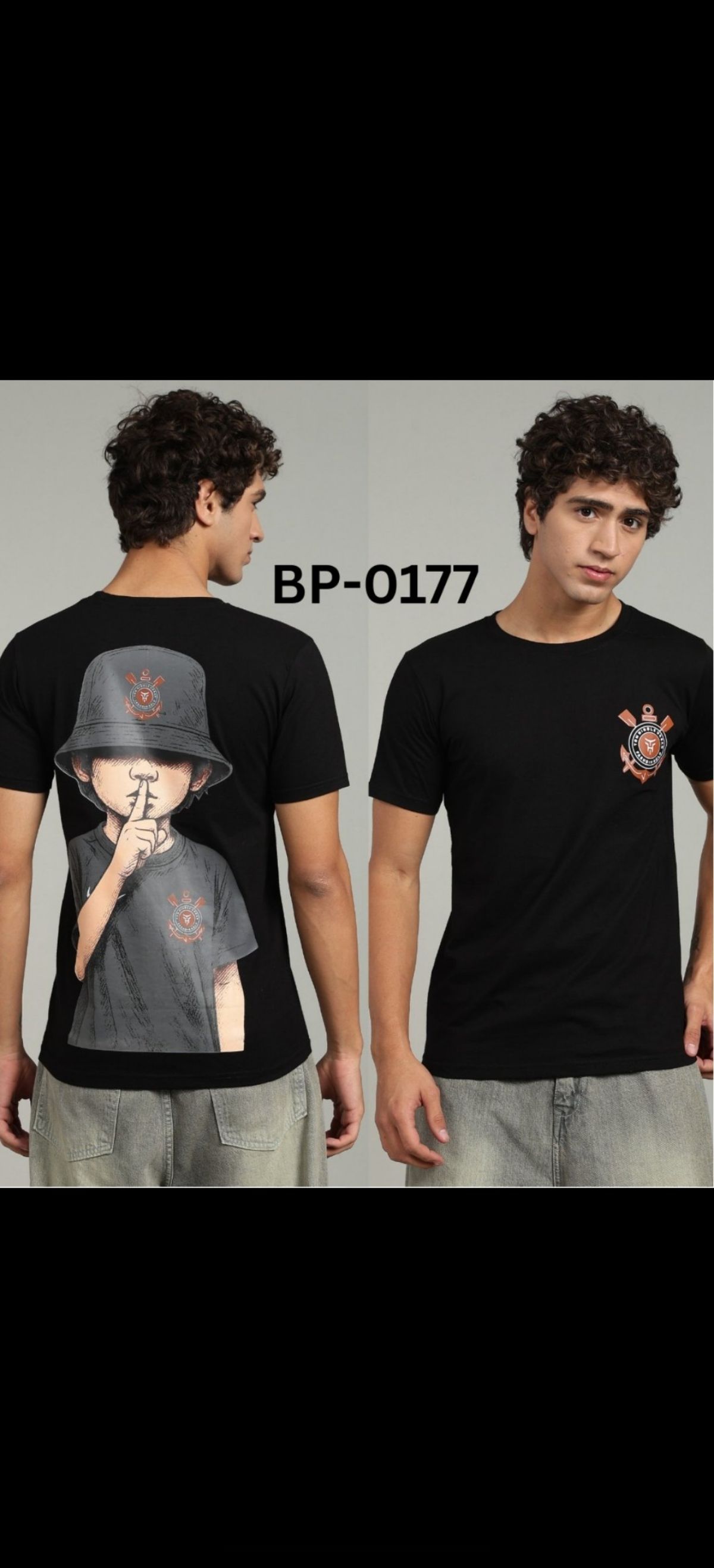TOMHIDDLE MENS PRINTED T-SHIRT- A4-BP-0177