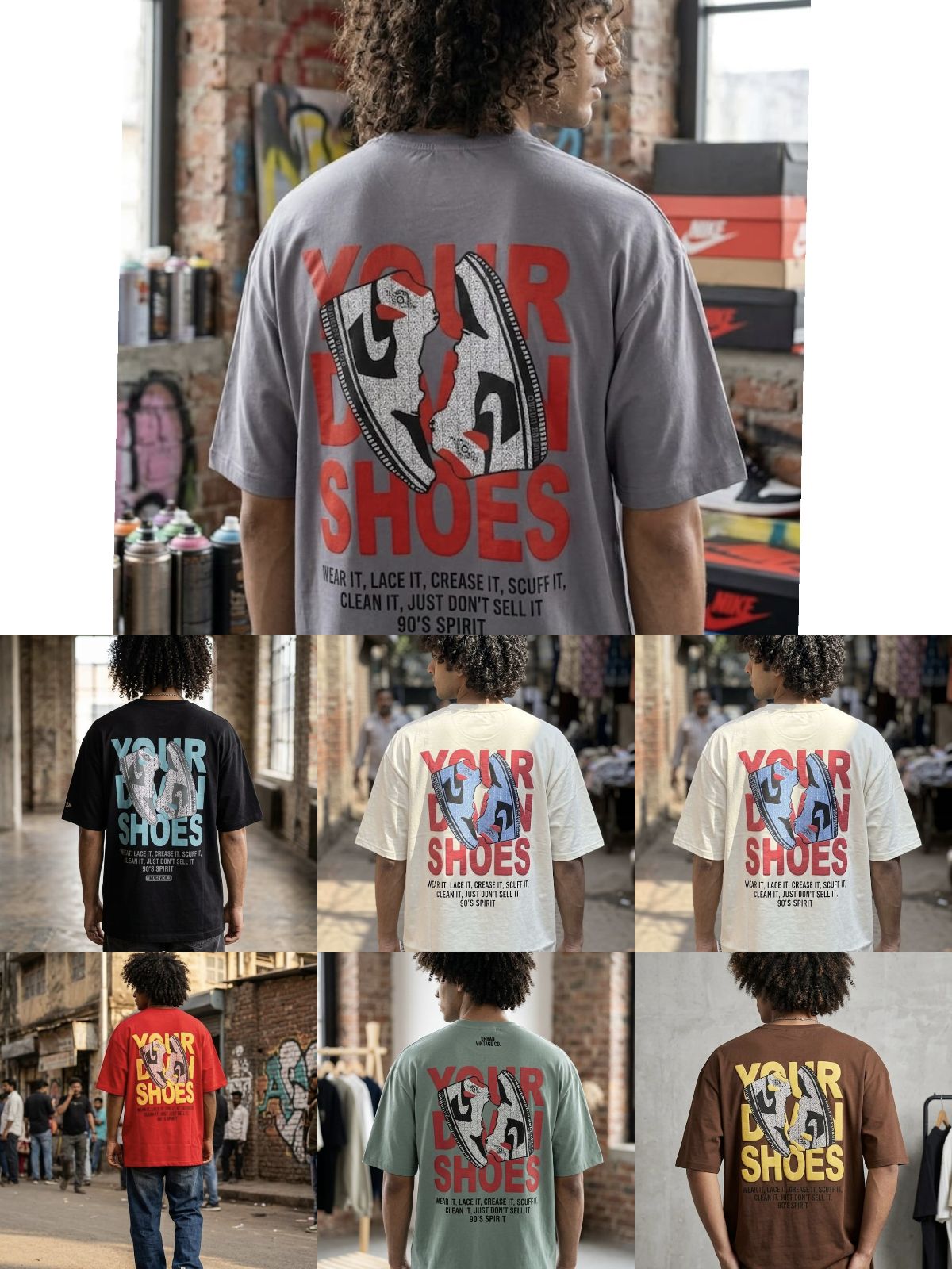 Men's OS SHOES  t-shirt By Magic fit