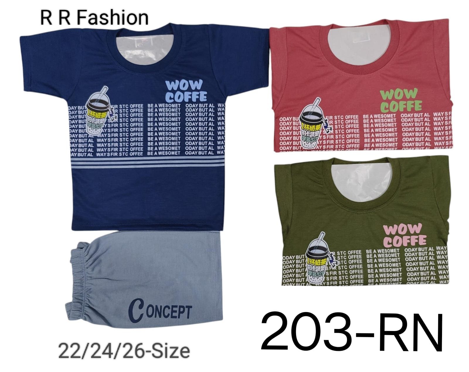 R R FASHION- Kids Clothing Set - 203-RN