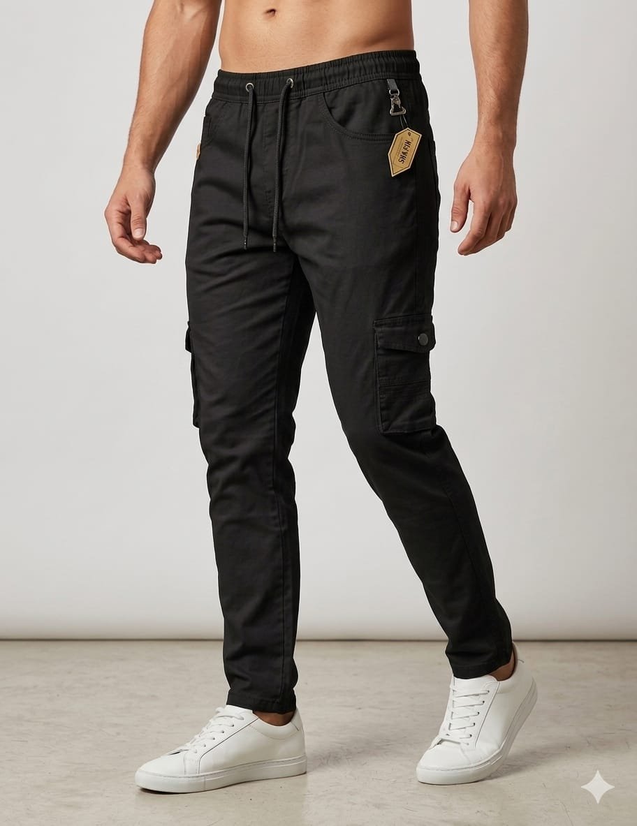 Shafin Men's Size Pocket Joggers Cargo without Elastic