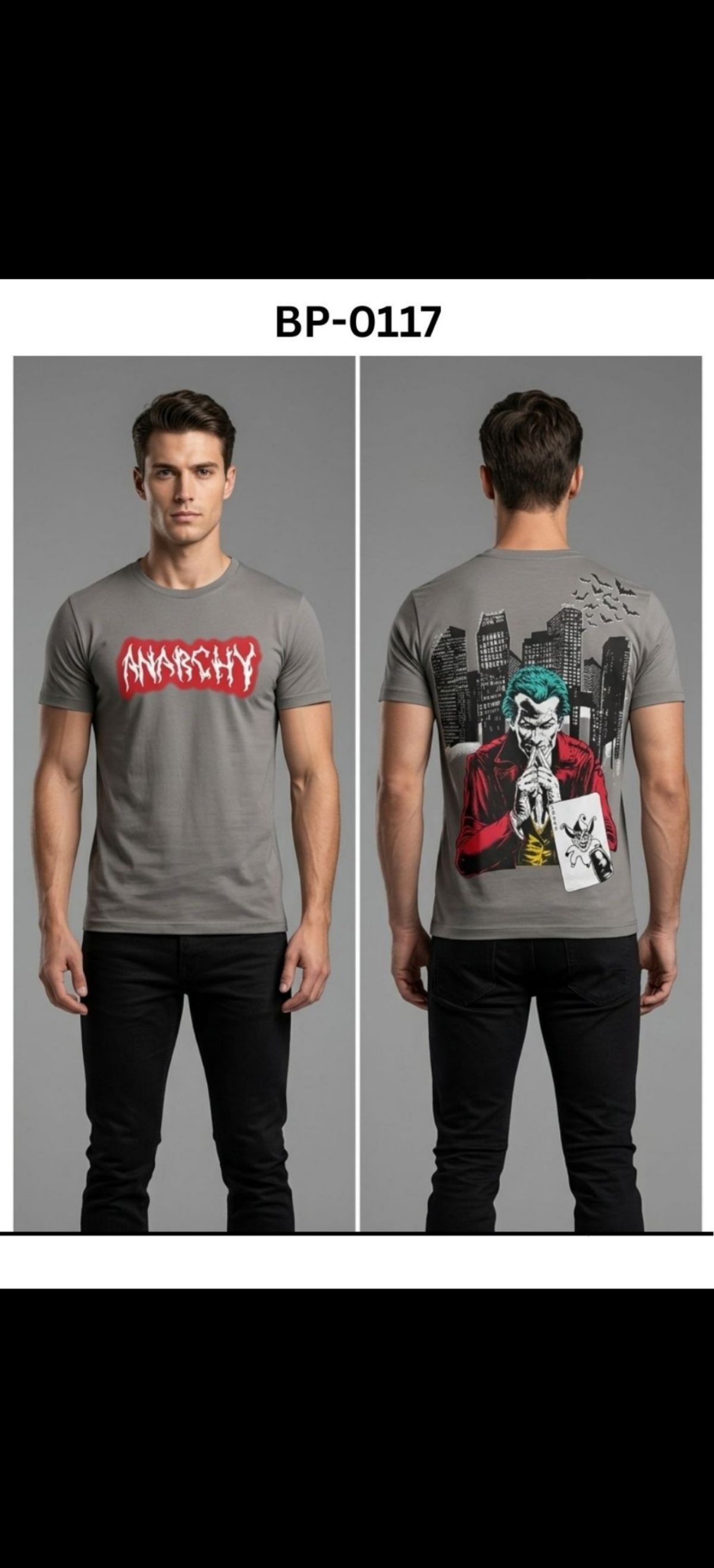 TOMHIDDLE MENS PRINTED T-SHIRT- A4-BP-0117