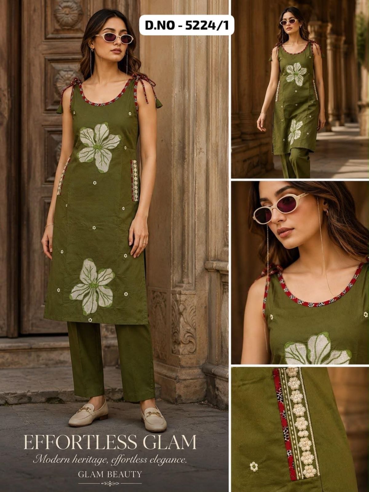 Women's Ethnic Wear Spegatti Pattern Kurta Bottom Set-5224/1