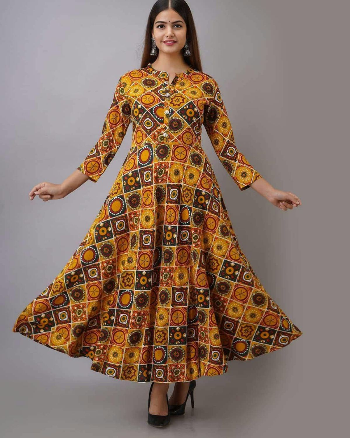Women's Rayon Printed Gown