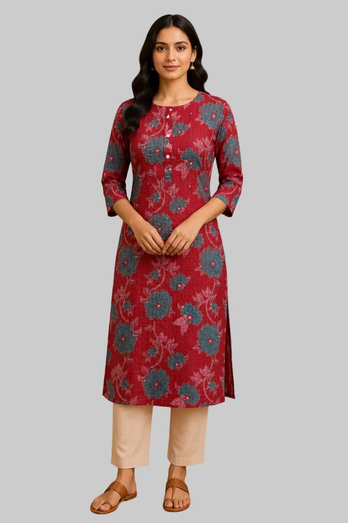 Women's Printed Cotton Kurti