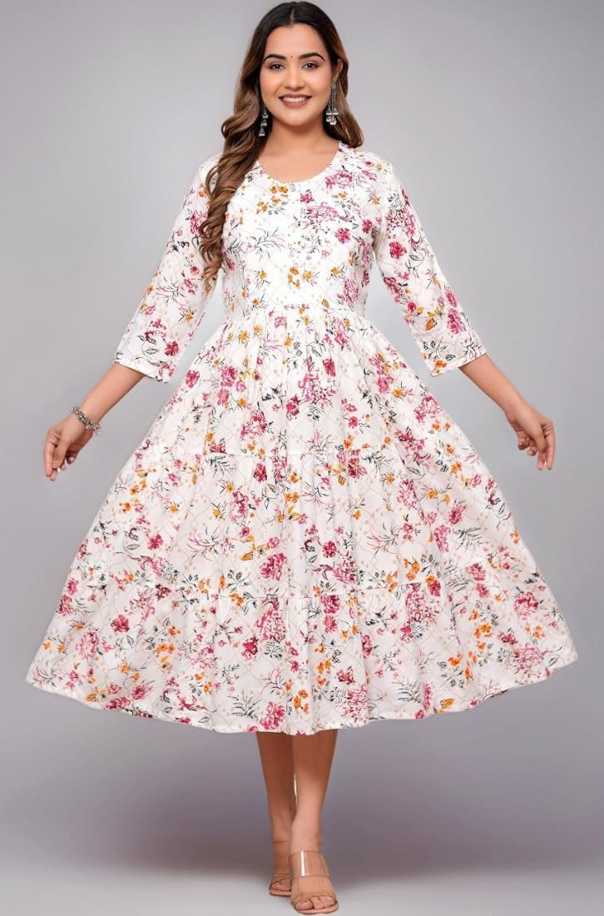 Women's Rayon Printed Gown