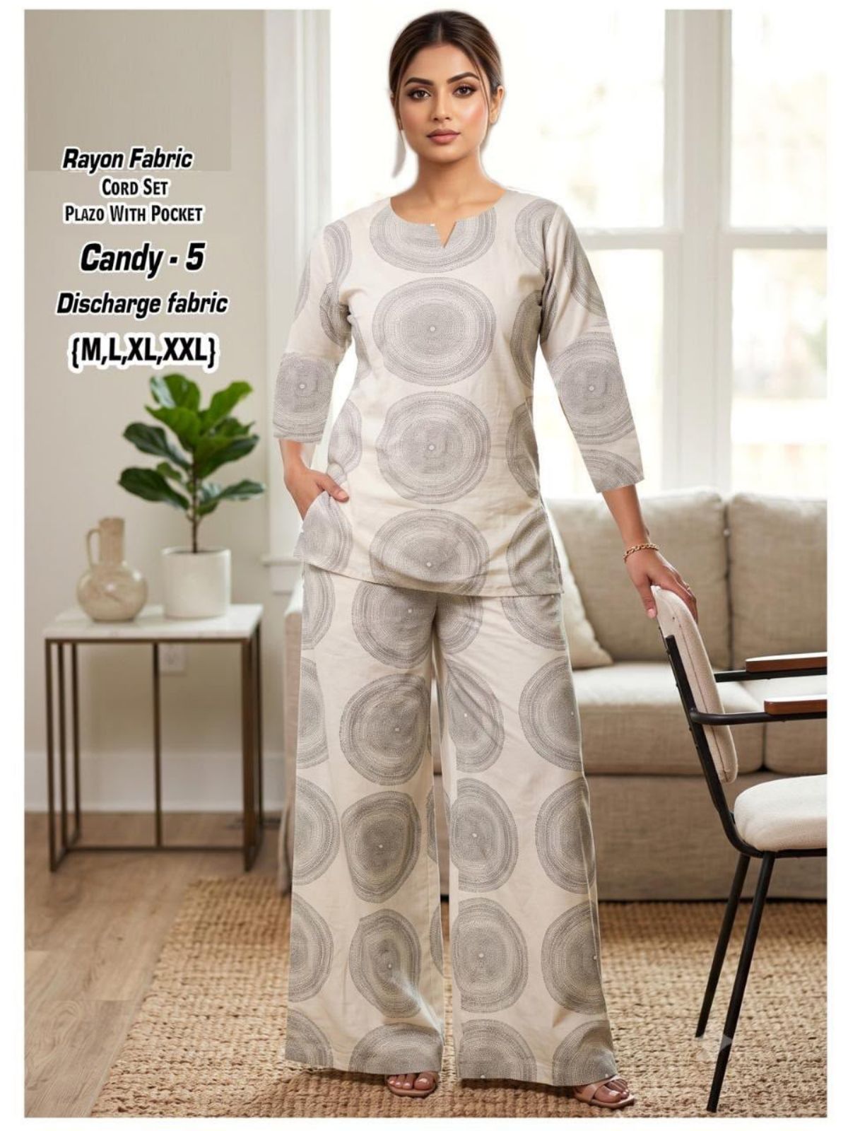 Women's Ethnic Wear Co-Ords Set- Candy-5