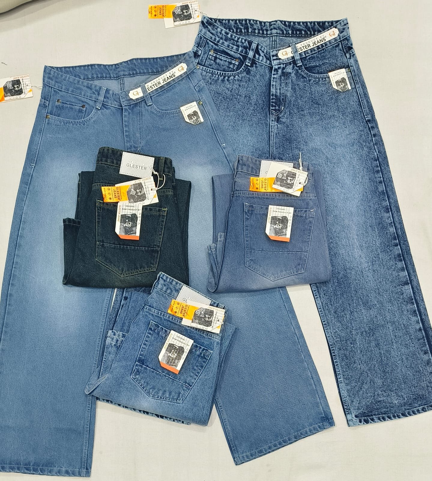 Men's Premium Quality Super Baggy 22 Bottom Jeans By Dirty Mad