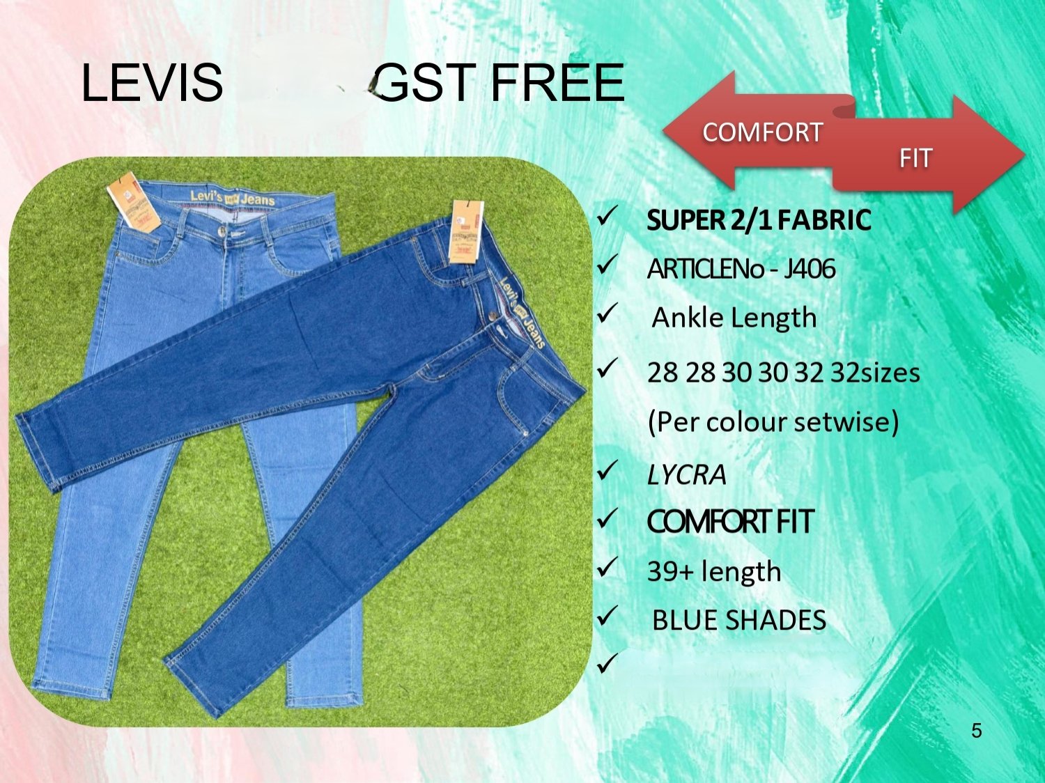 Men's Denim Jeans- LEVIS