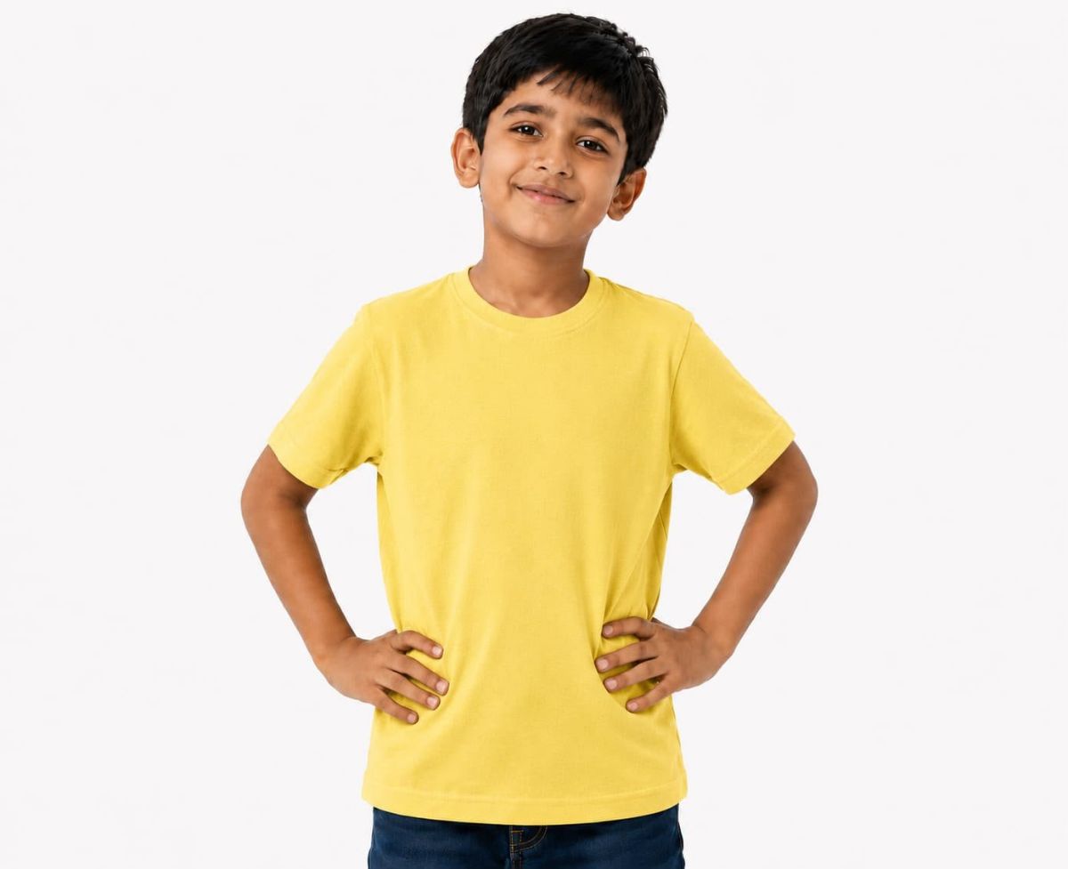 Smart Kids Boys Plain T-shirts - Cmcotton-03