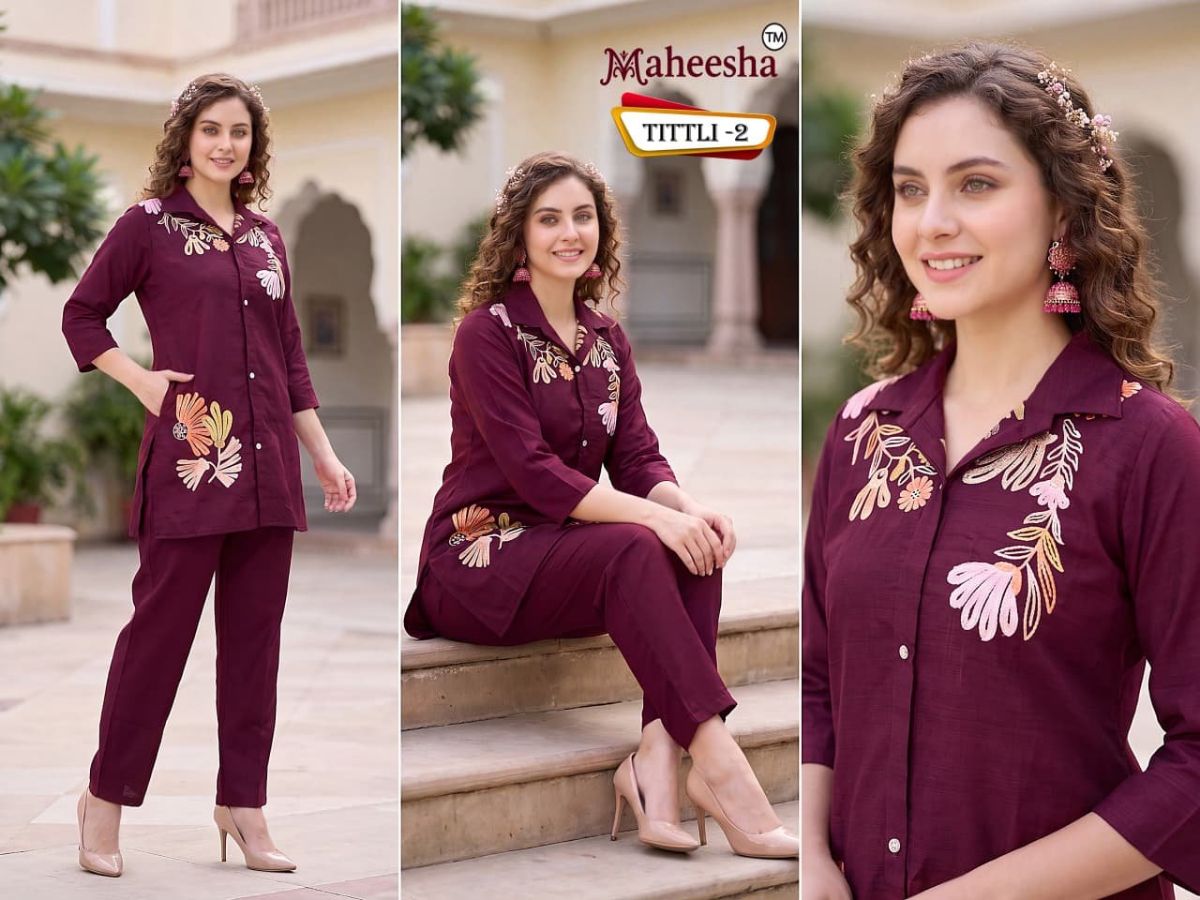 Rani Vastram Women's Ethnic Wear Co-Ord Set - Titli 2