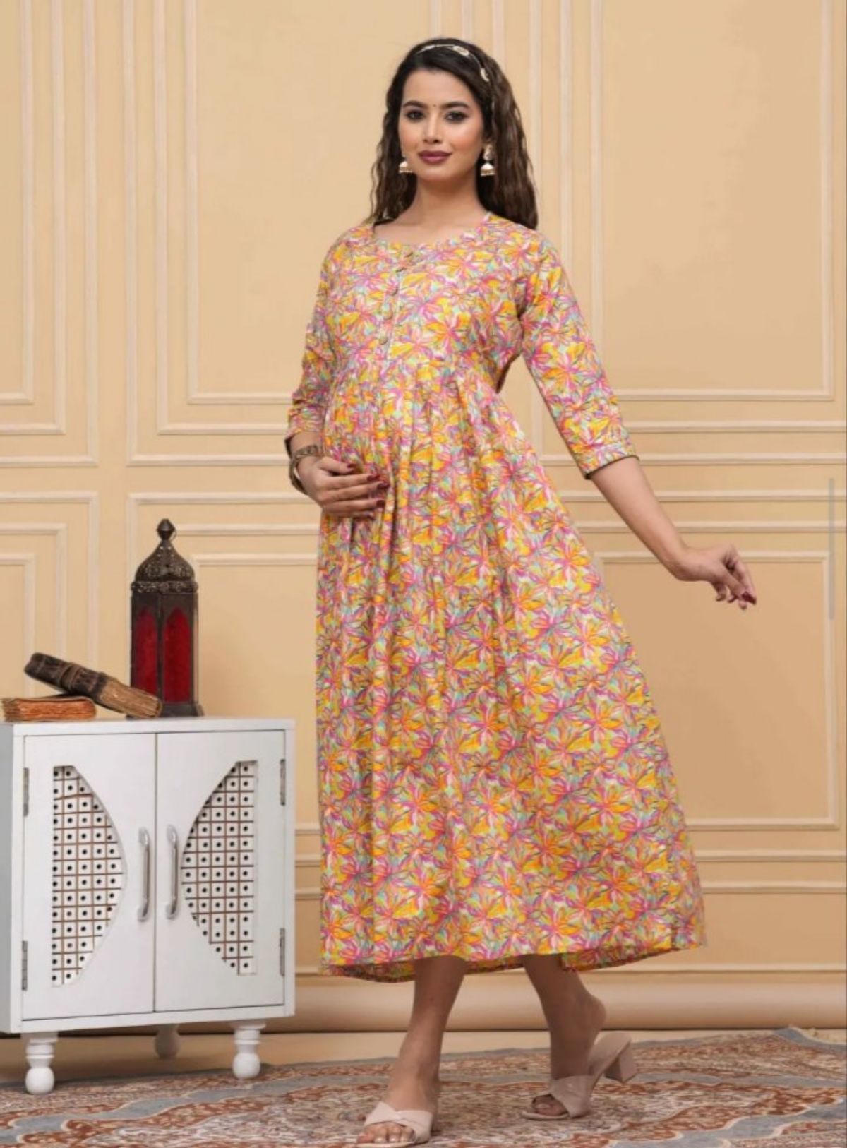 Women's Rayon Printed Gown