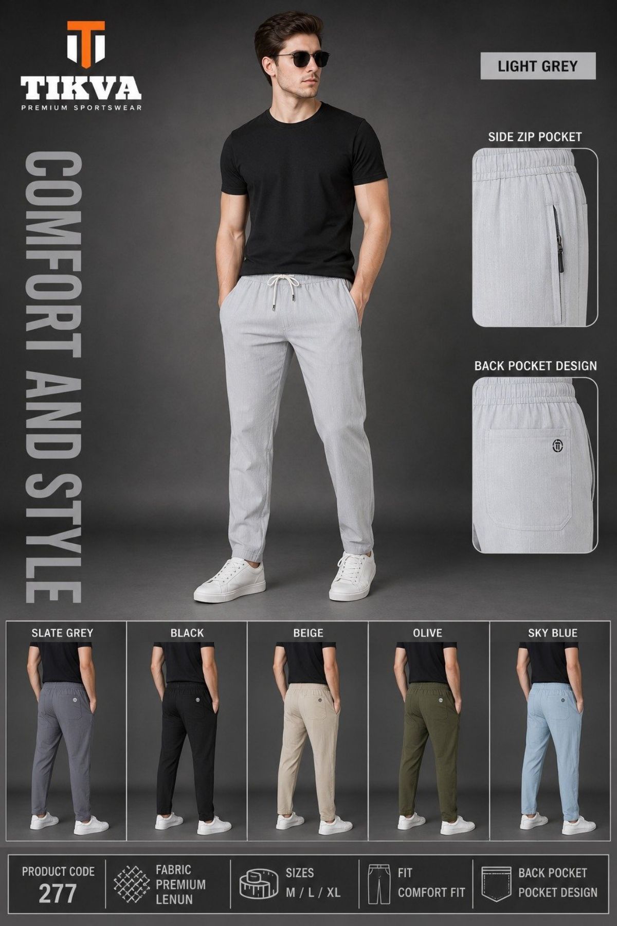 Tikva Men's Cargo  Art. No-277