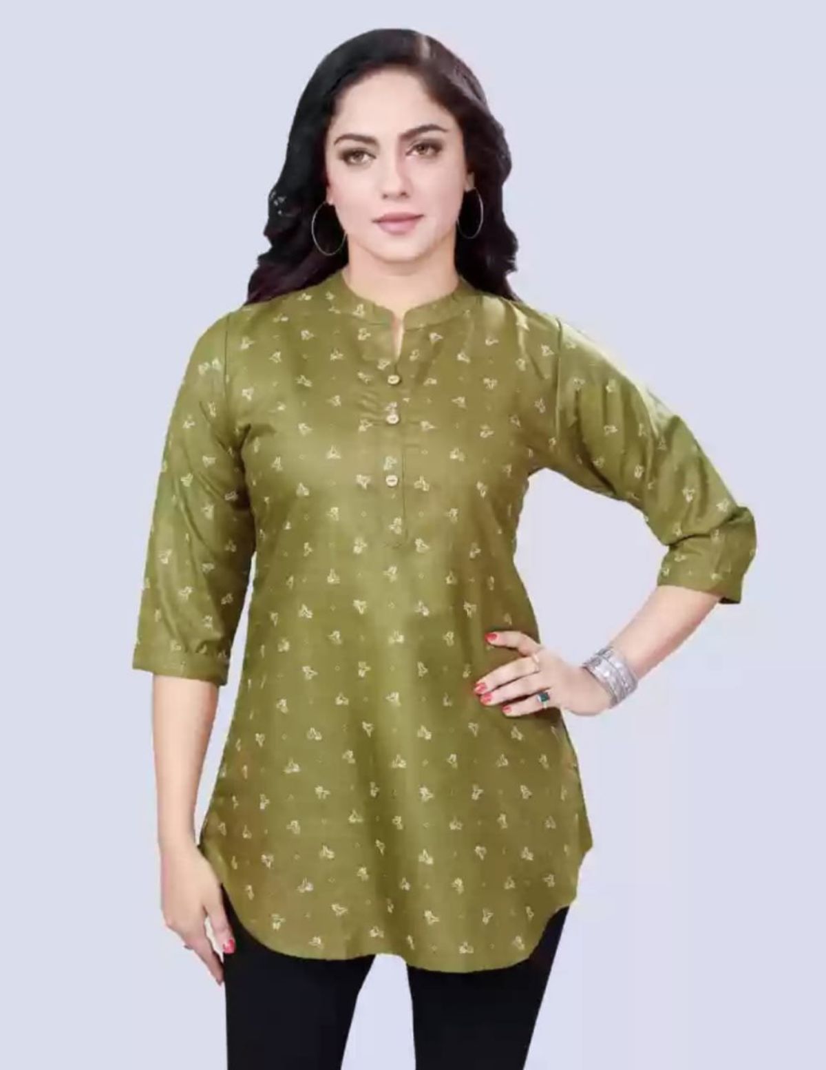 Printed Shorts Kurti