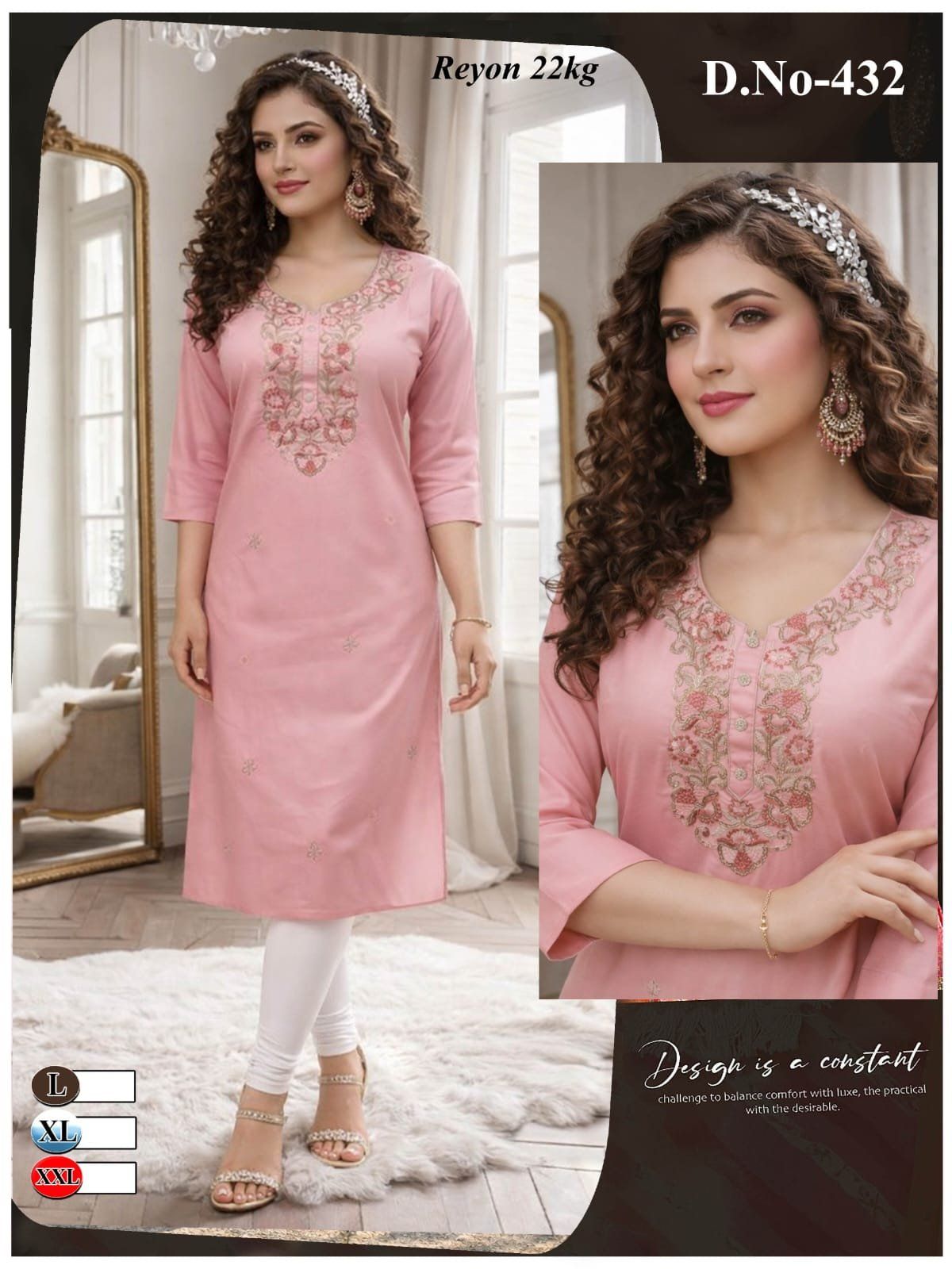 Women's Designer Kurti-432