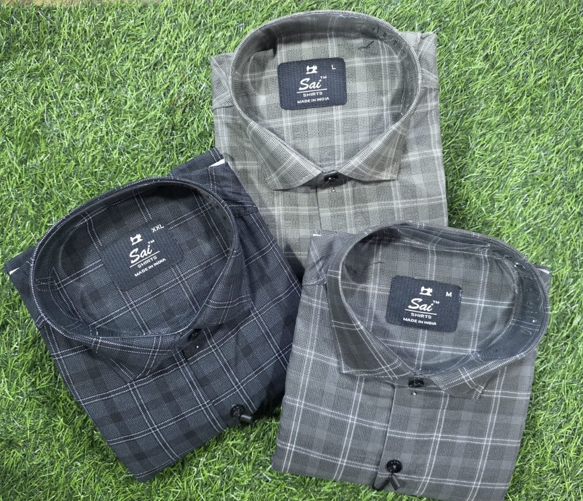 Indigo checks Men's Shirts