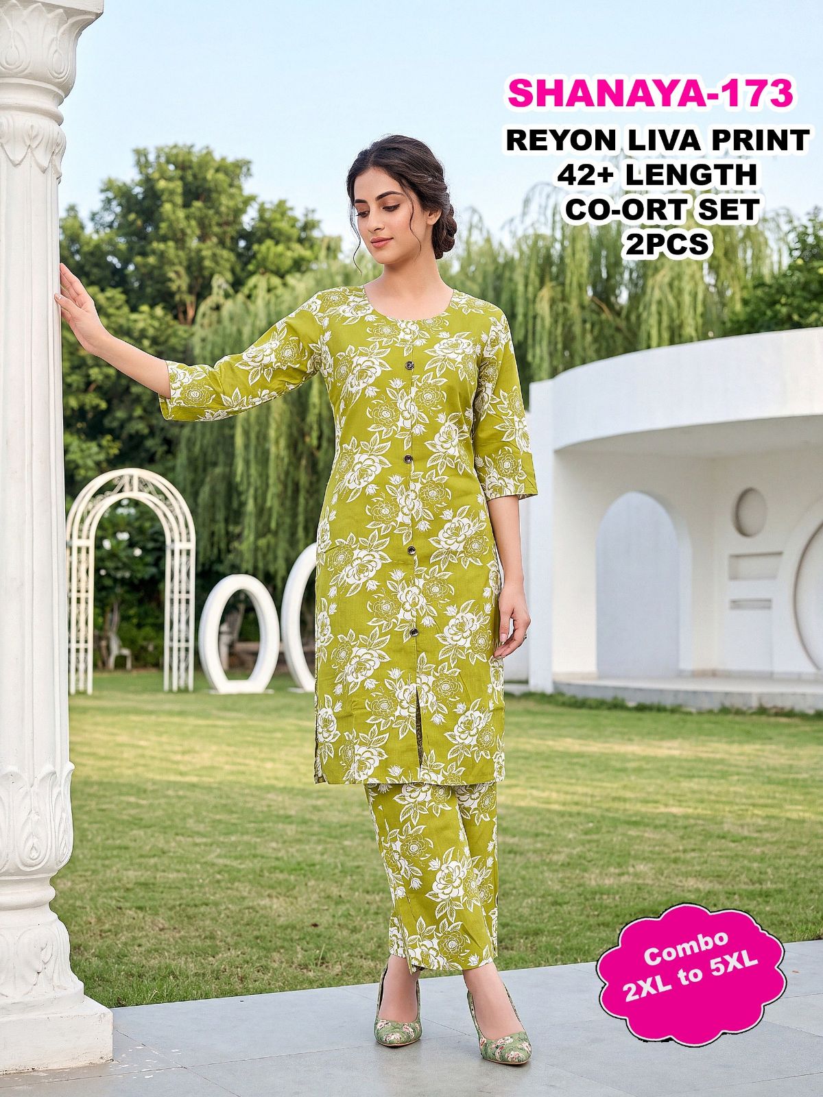 Shree Surbhi Women's Ethnic Wear Co-ord Set- Shanaya-173